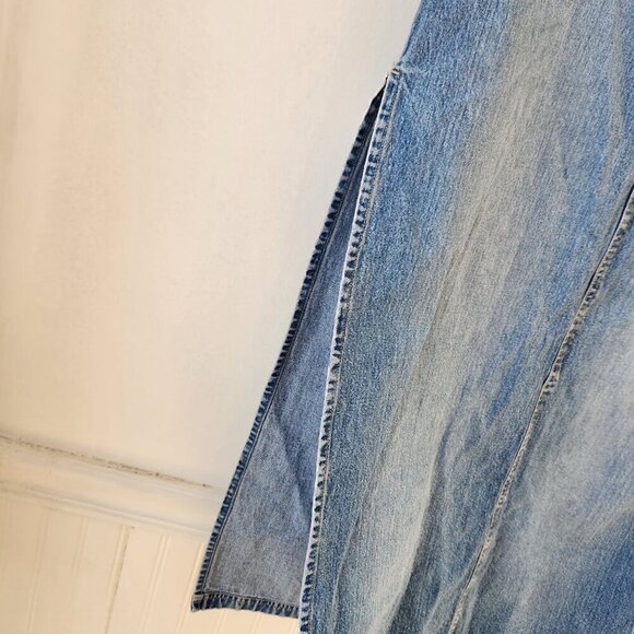 VTG BKE Buckle Y2K 90s Denim Jean Maxi Skirt Side Slits Women's 27 - Picture 5 of 10